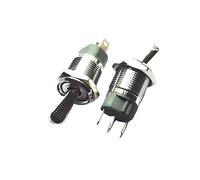 1PC Metal button switch 3 pin 2 speed 10A high current with light lever self-locking rocker arm toggle opening 16mm