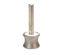 1pc meule diamantée concave for Verre, forets à Fraise Ronde, meule de Polissage diamantée concave, Outil de meulage Rotatif(Grit 150 2mm)