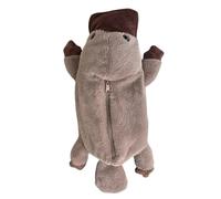 1PC Mignon Dessin Animé Platypus Crayon Cas Cosmétique Sac en Peluche Stylo Poche Grande Capacité Multifonctionnel Sac De Rangement Fournitures Scolaires