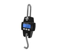 1PC Mini Balance Suspendue 300KG/0.1KG Balance De Grue Électronique Crochet Portable Balance Industrielle N/lb/kg Conversion D'unité Largement Applicable(Black)