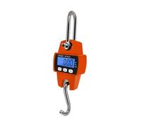1PC Mini Balance Suspendue 300KG/0.1KG Balance De Grue Électronique Crochet Portable Balance Industrielle N/lb/kg Conversion D'unité Largement Applicable(Orange)