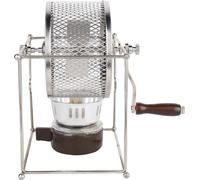 1Pc Mini Machine Manuelle à Torréfier les Grains de Café DIY Rouleaux en Acier Inoxydable avec Poignée