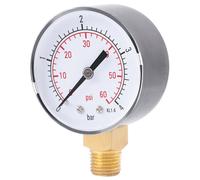 1PC Mini manomètre pour carburant, air, huile ou eau 0-4bar / 0-60psi NPT