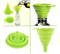 1pc Mini Silicone Gel Pliable Entonnoir Cuisine Liquide Transfert à Bouteilles ou bocaux Hopper Outils de Cuisine Couleur aléatoire