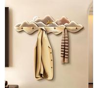1PC Mountain-Shaped Wall Mounted Coat Rack for Entryway,for Hanging Clothes | Modern Wall Coat Hooks, Crystal film material, Space Saving Design, Entryway Decor(D,100*29cm/39.4*11.4 in)
