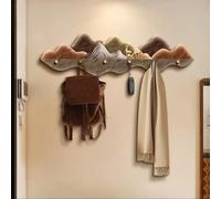 1PC Mountain-Shaped Wall Mounted Coat Rack for Entryway,for Hanging Clothes | Modern Wall Coat Hooks, Crystal film material, Space Saving Design, Entryway Decor(A,70*20cm/27.6*7.9 in)