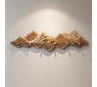1PC Mountain-Shaped Wall Mounted Coat Rack for Entryway,for Hanging Clothes | Modern Wall Coat Hooks, Crystal film material, Space Saving Design, Entryway Decor(C,100*29cm/39.4*11.4 in)