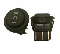 1pc MR-3-230-R6-BBNW ship type switch 23mm round opening 20mm round 6P 3 gears(On-OFF-on)10A250V