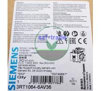 1PC new SIEMENS 3RT1064-6AV36 contactor