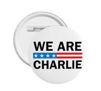 1pc Nous sommes Charlie Kirk Bouton Pins Héros Charlie Kirk Cercle Badges Rond Poitrine Pins