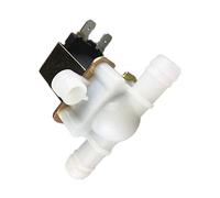 1pc Nouvelle vanne d'eau de l'électrovanne 10 mm 12V 220V vanne d'eau en Plastique (Taille : 12V)