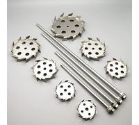 1pc OD 50mm à 180mm 304 en Acier Inoxydable Type de dent de scie Plaque d'agitation de Dispersion ou 1pc Longueur 250mm à 500mm Tige d'agitateur avec écrou (Size : Stir Plate(OD 150mm))