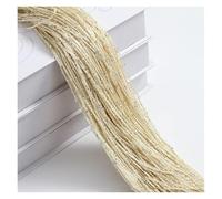 1pc paillettes chaîne 100x200cm porte rideau perles séparateurs de pièce perlé frange Polyester tissu fenêtre panneau 1x2m (Color : Cream, Size : 1x2m)