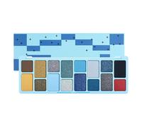 1PC Palette de maquillage pour les yeux très pigmenté brillant mat fard à paupières métallique ombre de 16 couleurs paillettes de maquillage et brillance apparence naturelle ombre de Pigment élevé