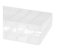 1Pc PALO Transparent AA Battery Storage Box Case High-quality Container Durable Plastic Battery Holder with Lid Holds 8 AA / AAA Batteries