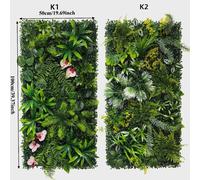 1PC Panneau mural végétal artificiel 3D résistant aux UV, 50-100CM, pour intérieur et extérieur, écran de feuillage en plastique LH-05