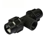 1pc PE Connector Water Pipe Fittings To Male/Female Quick Connect Tubing Fittings Garden Agriculture Irrigtion(20mm Female Blue)