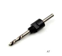 1pc perceuse centrale arbre A2/A4/A7 avec foret pilote de 6.35mm 11mm tige hexagonale for connecteur scie cloche A1 mèche mandrin remplacée(A7)