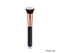 1pc Pinceaux De Maquillage Plats Kabuki Fond De Teint Brosse Liquide Crème Poudre Contour Mélange Visage Réparation Outils De Beauté Brochas Maquillaje.C.