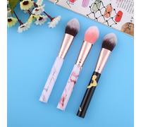 1pc Pinceaux De Maquillage Professionnel Blush Pinceaux De Flamme Fond De Teint Rond Maquillage Grand Cosmetiques Aluminium Pinceaux Doux Visage Maquillage