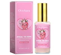 (1pc)Pink Tears Strawberry Musk Body Mist, Sweet Refreshing Strawberry Body Milk Mist Spray, Long-Lasting Fragrance