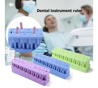 1pc Plastique Dentaire Bloc De Mesure Mini Mesure Endodontique Fichiers Dentiste Oral Dentiste Instrument Règle Soins Bucco-Dentaires