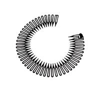 1pc Plastique Full Circle Extensible Peigne Flexible Dents Bandeau Bande Pince À Cheveux Nettoyant Visage Fixe Accessoires Cheveux