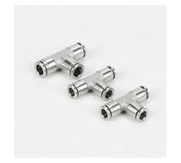 1pc Pneumatic PE/PEG T Shape Connector 4-16mm OD Hose Reducing 8-6 304 Stainless Steel Push In Quick Connector Air Fitting Plumbing AUOQKQUT(PEG 6-8-6mm)
