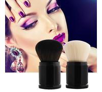 1pc Portable Mini Brosse De Maquillage Rétractable Portable Visage Poudre Fond De Teint Brosse Professionnel Doux Maquillage Pinceaux