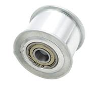1pc poulie de renvoi de courroie dentée 5M 40T avec/sans dents 16mm/21mm/27mm largeur de courroie poulie de distribution 10/15/17/20/25mm alésage poulie de roulement(20mm,Without teeth 16mm)