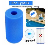 1pc Pour le type B - Éponge filtrante de piscine, filtres en mousse lavables réutilisables adaptés aux accessoires pour cartouches d'eau de