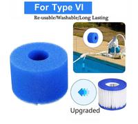 1pc Pour le type VI - Éponge filtrante de piscine, filtres en mousse lavables réutilisables adaptés aux accessoires pour cartouches d'eau de