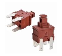 1PC Power Switch Push Button KAN-L5 Switch 7.5A 250V AC 4 Pin ON OFF T120 Water Heater Vacuum Cleaner Lock Self-locking NWPNLXEA