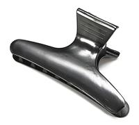 1pc pro papillons pinces de cheveux en plastique coiffure en plastique Barrette Portable Salon Hair Claw Clip pour le style, la section, la coupe et la coloration (noir)