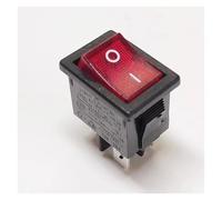 1pc R19 ship type power switch 4 pin 2 speed on/off red warping switch 6A Controls Switches