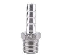 1pc Raccord De Tuyau Barbelé Adaptateur Filetage En Acier Inoxydable SS304 1/8 3/4 Pour Système D'arrosage Industriel