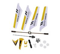 1PC Remote Controlled Helicopter Full Replacement Parts Set for Syma S107 / S107G RC Helicopter, Main s,Tail Decorations,Tail,Balance Bar,Connect Buckle, Inner Shaft. Yellow