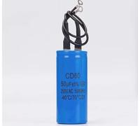 1PC Run Capacitor Run Capacitor With Wire Lead 250V AC 50uF 50/60Hz NWPNLXEA