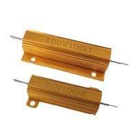 1pc RX24 50W 100W boîtier en aluminium de puissance en métal résistance bobinée 0.01~30K 1 2 3 5 6 8 10 20 100 150 200 300 500 1K 10K ohm(100W-82R)
