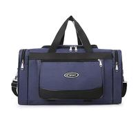 1pc Sac de Voyage de Grande capacité, Sac de Sport surdimensionné, Bagages, Multi-Usage, adapté pour Le Fitness, Les Voyages, Le Rangement de vêtements, Une épaule, fourre-Tout, Tissu Oxford, Bleu,