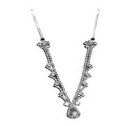 1pc Simple Water Drop Forehead Chain Bride Forehead Pendant Jewellery Hair Accessories pour les occasions spéciales et les festivals(SILVER)