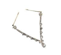 1pc Simple Water Drop Forehead Chain Bride Forehead Pendant Jewellery Hair Accessories pour les occasions spéciales et les festivals(Gold)