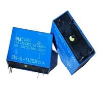 1pc SMI-S-112DM 12V-10A Relay 4pins Industrial Electrical Relays