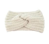 1pc Solid Color Headwrap Autumn Winter Knit Headband Ear Protection Warmer Sports Multi-functional Hair Accessories(Beige)