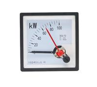 1pc SQ-72-KW Compteur de puissance active triphasé de type pointeur 100KW 415V 150/5A Générateur Instrument Tête Compteur de puissance 72x72mm