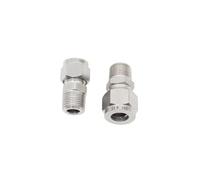 1PC SS 316 Stainless Steel Double Ferrule Compression Connector 6mm Tube to 1/8" Male NPT Pipe Fittings