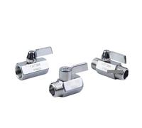 1pc SS304 Stainless steel Ball valve 3/8" BSP Male to Female thread 2 way ball valve