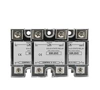 1pc SSR-10VD SSR-40VD SSR 25A 80A 100A Single Phase Solid State Relay Voltage Regulator Module Input 0-10V Output 220VAC Radiator(25A)