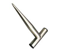 1Pc Stainless Steel T-Bar Earth Auger for Gardening Landscaping with Ergonomic Grip Stainless Steel T Shaped Soil Drill