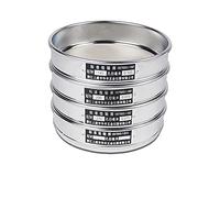 1pc Standard Standard Test de laboratoire Tamis 304 Sus filtre Maillage Chroming Cadre Chroming Inspection Inspection Pharmacopée Tamis Dia 20cm 80-500 maillage 1pc ( Capacity : 250 mesh(0.063mm) )